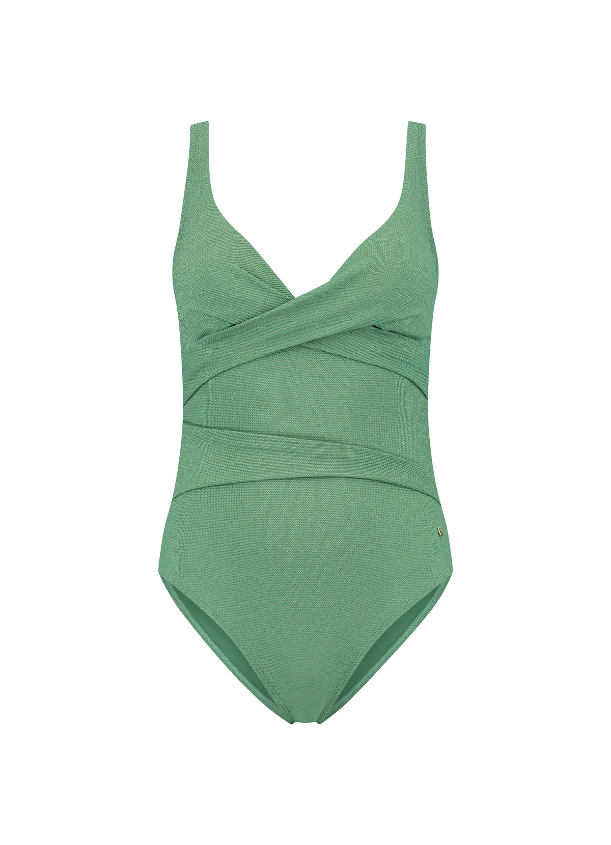 BEACHLIFE Green shimmer padded wired top