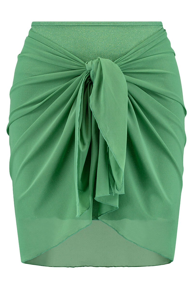 BEACHLIFE Green shimmer skirt